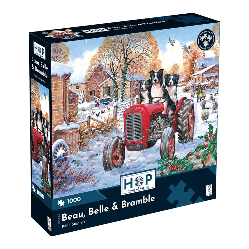 Beau, Belle & Bramble - 1000 Piece Jigsaw Puzzle