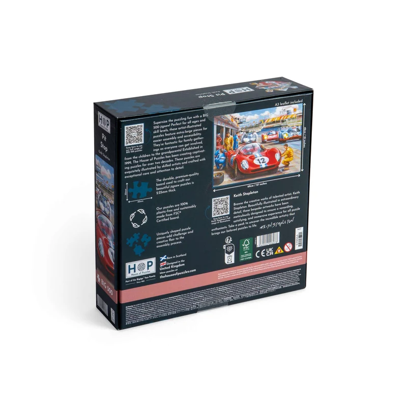 Pit Stop - BIG 500 Piece Jigsaw Puzzle