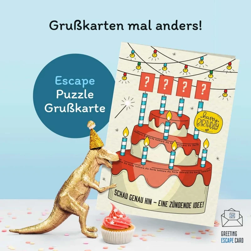 Escape-Grußkarte - Perfekt für jeden Geburtstag