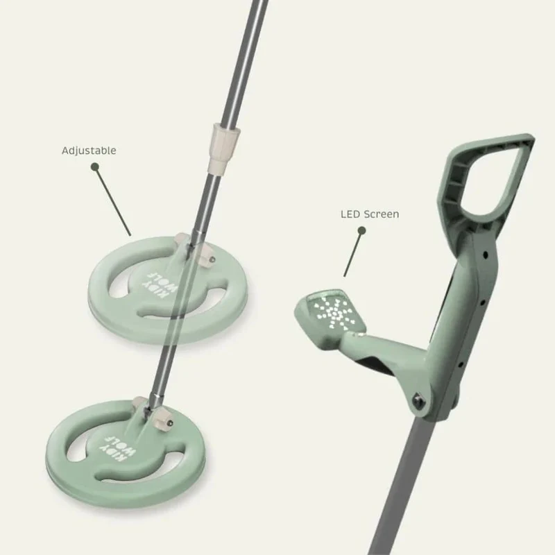 Metallsuchgerät mit einer Reichweite von bis zu 15 cm, LED-Anzeigen und akustischen Signalen