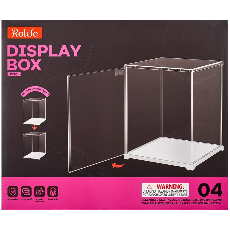 Robotime Dust Cover / Display Case Portrait L (Innenmaße L:230mm*B:230mm*H:292mm) DF06L