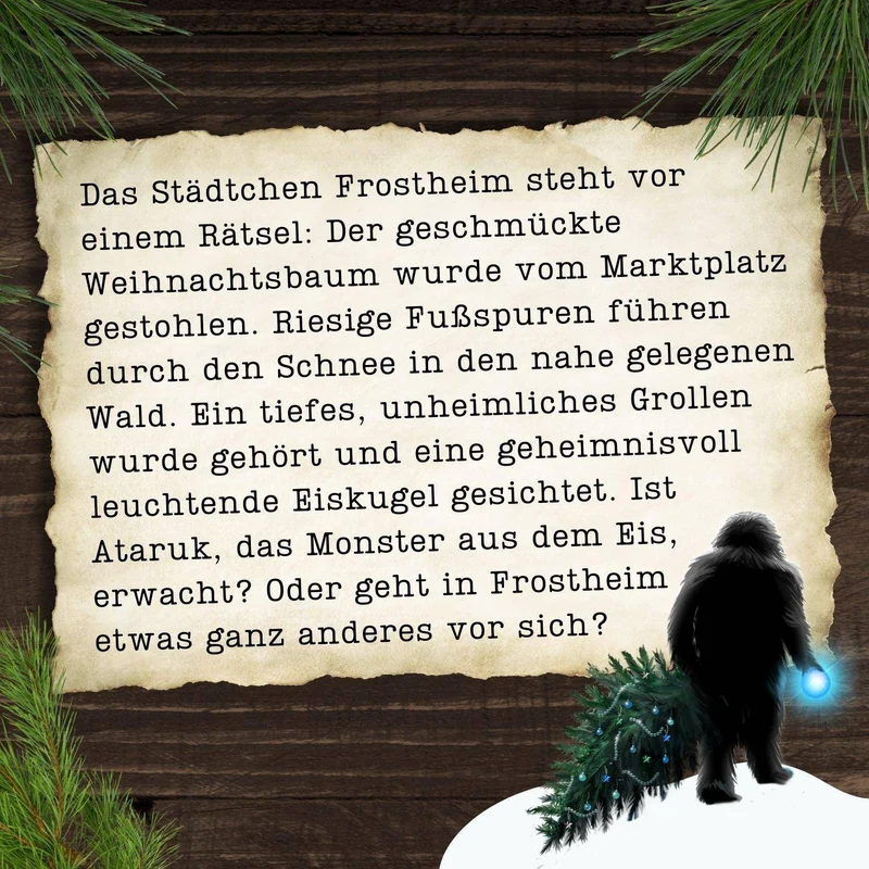 Das Monster aus dem Eis - Krimispiel, deutsch