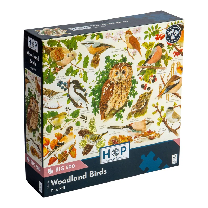 Woodland Birds - BIG 500 Piece Jigsaw Puzzle
