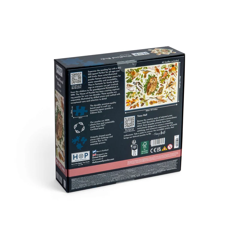 Woodland Birds - BIG 500 Piece Jigsaw Puzzle