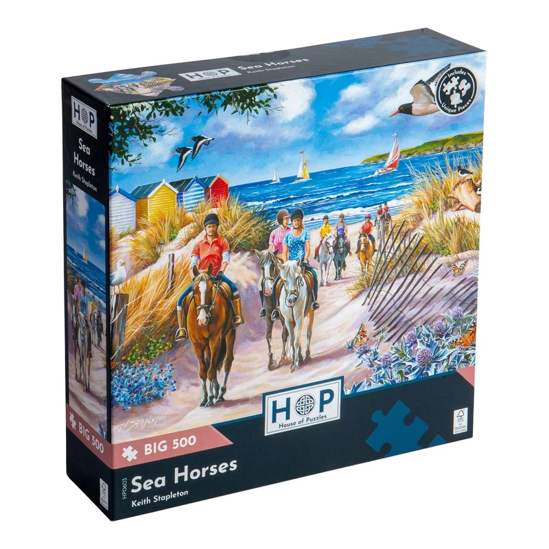 Sea Horses - BIG 500 Piece Jigsaw Puzzle