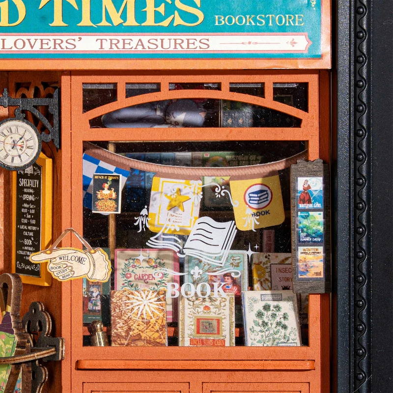 Robotime Old Times Bookstore DP004