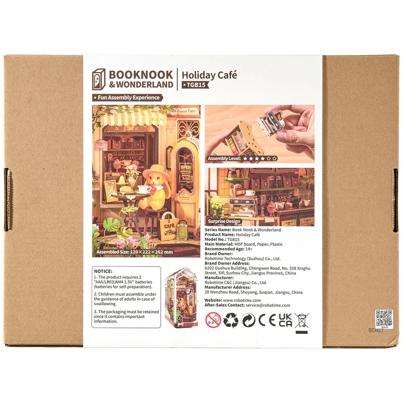 Robotime Book Nook Holiday Café TGB15