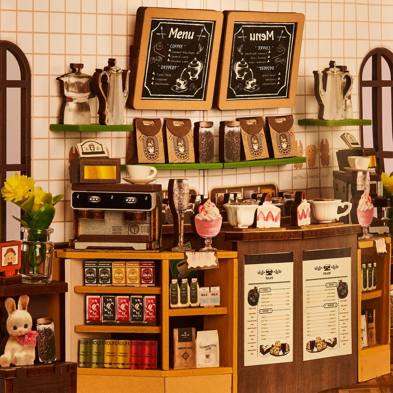 Robotime Book Nook Holiday Café TGB15