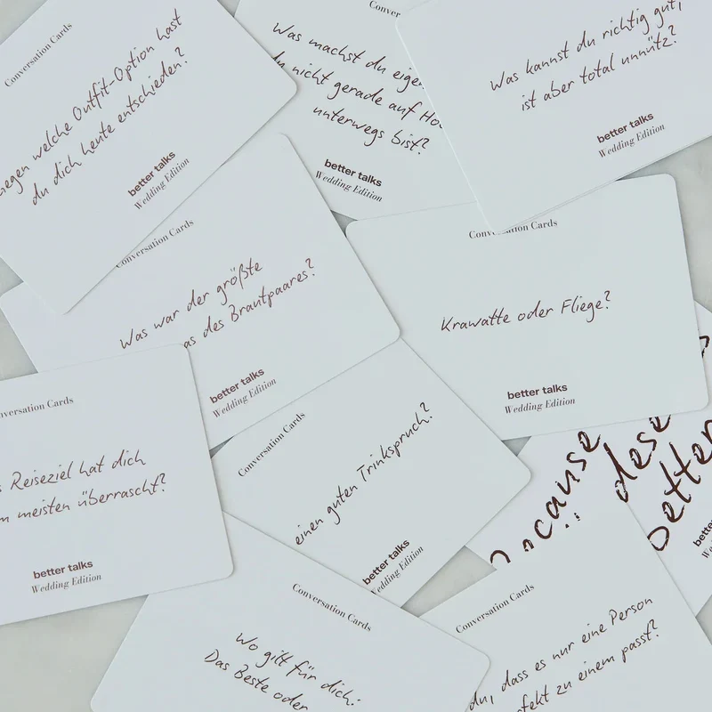 better talks Kartenset | Wedding Edition