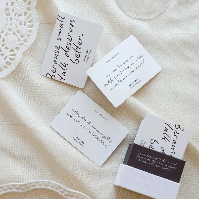 better talks Kartenset | Wedding Edition