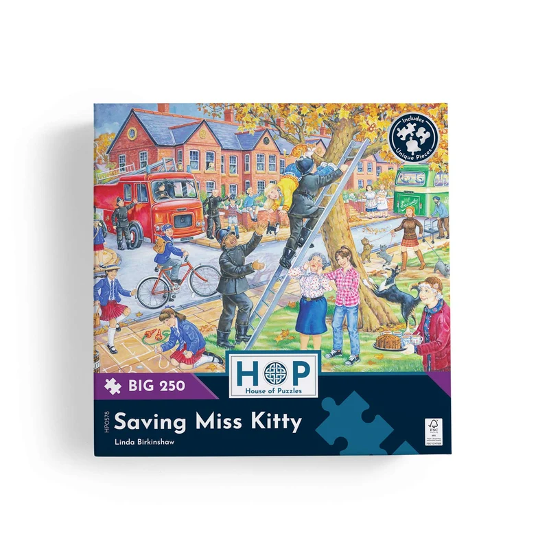 Saving Miss Kitty - BIG 250 Piece Jigsaw Puzzle