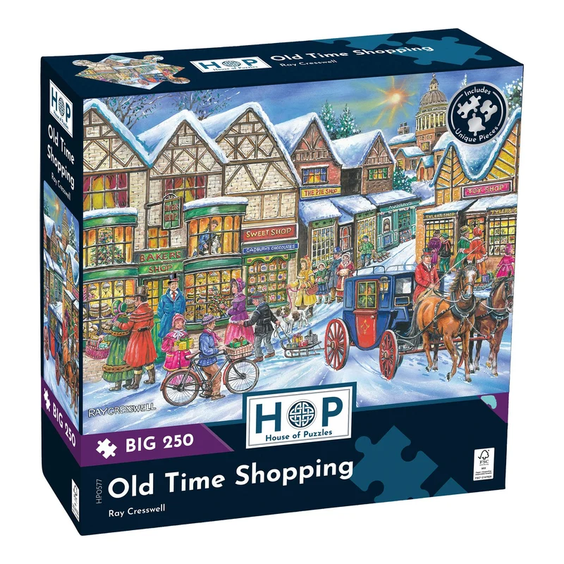 Old Time Shopping - BIG 250 Piece Jigsaw Puzzle