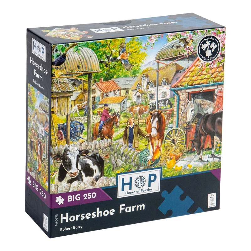 Horseshoe Farm - BIG 250 Piece Jigsaw Puzzle