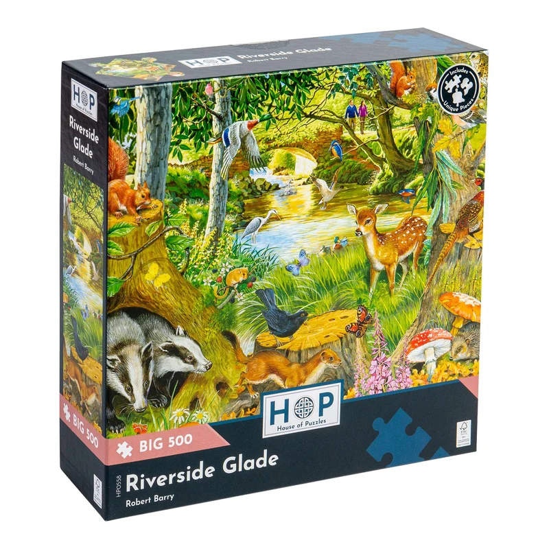 Riverside Glade - BIG 500 Piece Jigsaw Puzzle