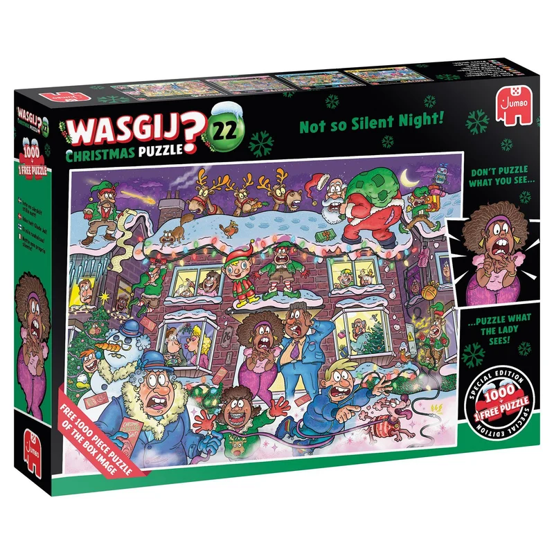 Wasgij Christmas 22 - Keine stille Nacht dieses Mal! (2x1000 Teile), sprachunabhängig