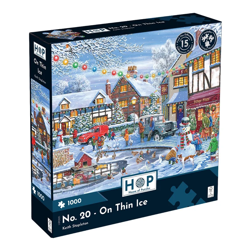 No.20 - On Thin Ice Find The Difference 1000 Piece Jigsaw Puzzle
