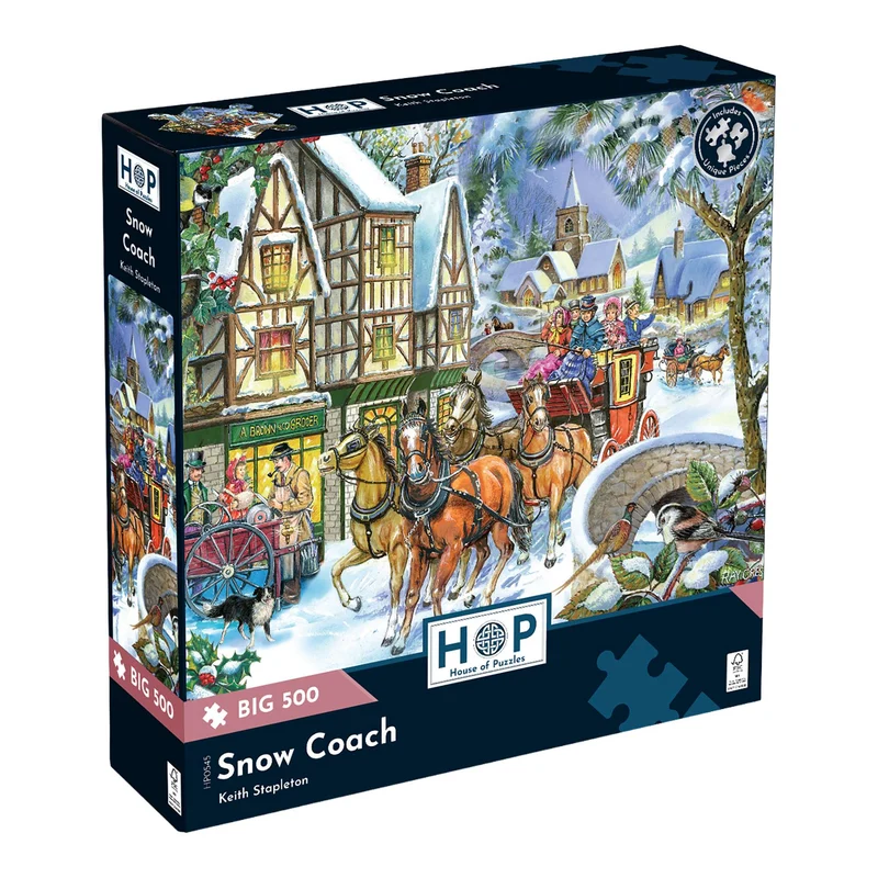 Snow Coach - BIG 500 Piece Jigsaw Puzzle