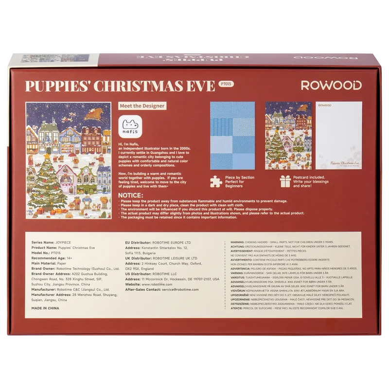 Robotime Puppies' Christmas Eve PT015
