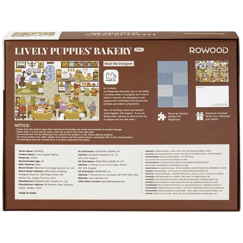 Robotime Lively Puppies' Bakery PT014