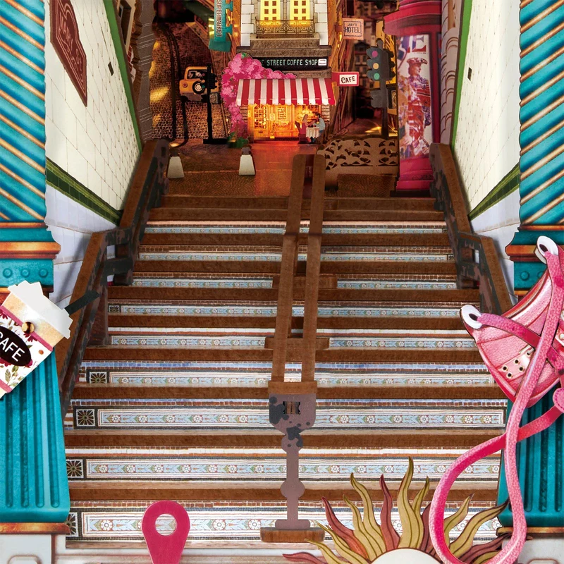 Robotime Book Nook Street Scene TGB13