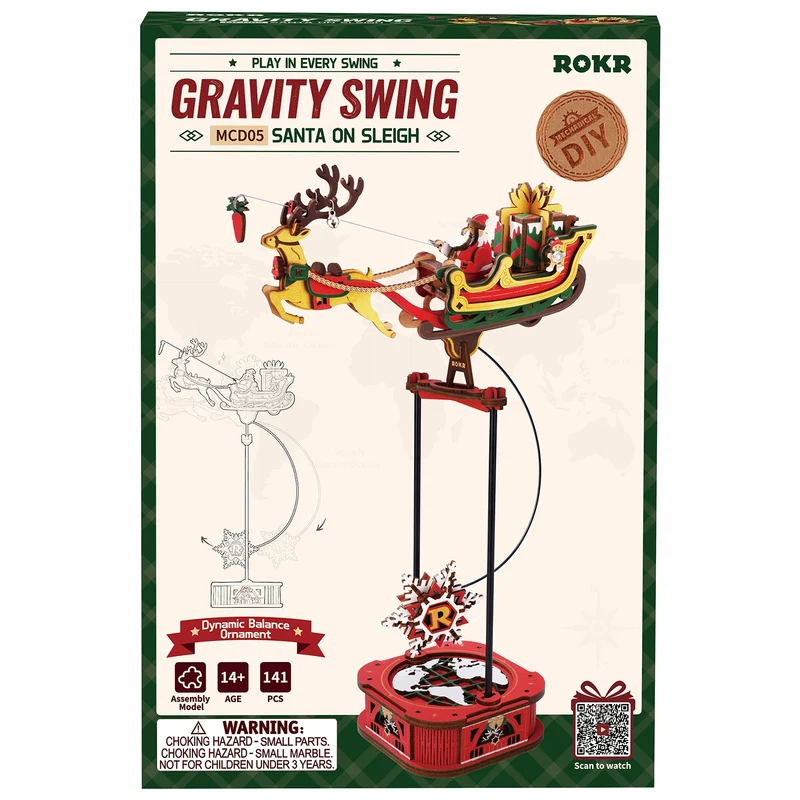 Robotime Santa on Sleigh MCD05