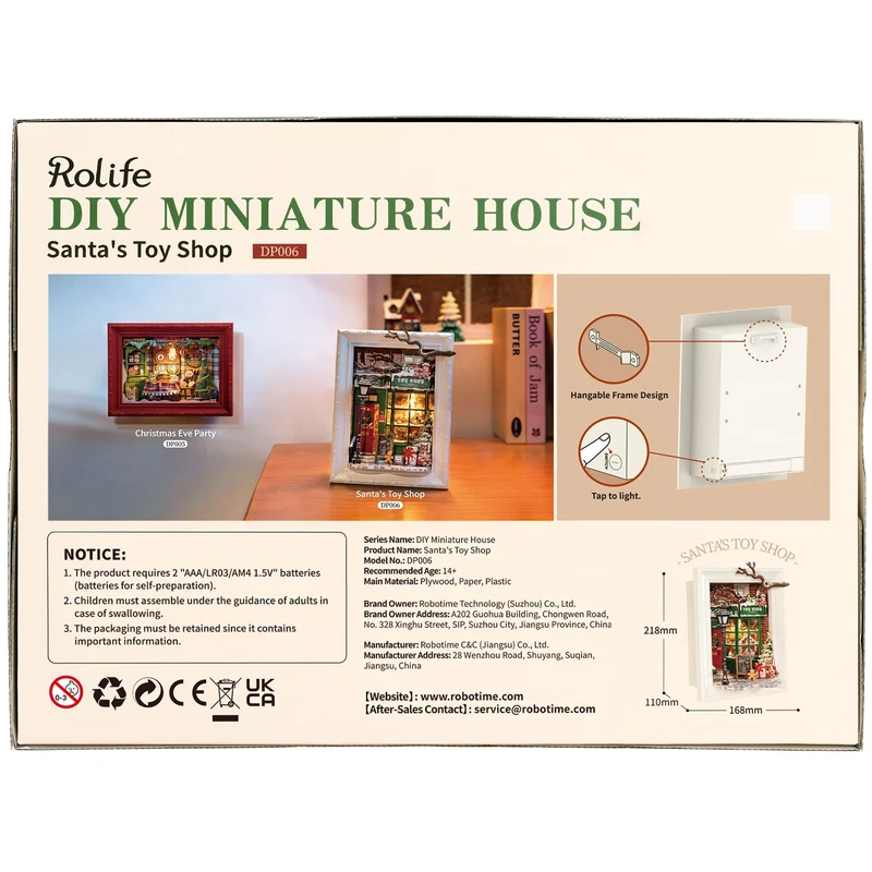 Robotime Santa's Toy Shop DP006