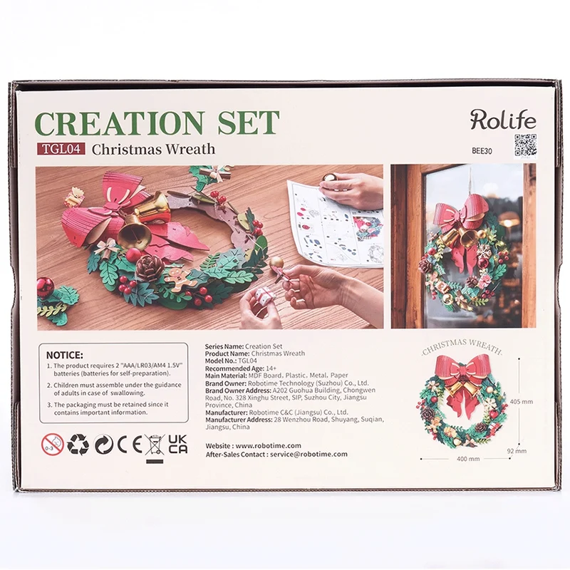 Robotime Christmas Wreath TGL04