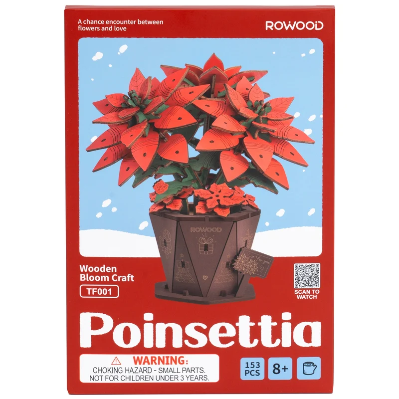 Robotime Weihnachtsstern (Poinsettia) TF001