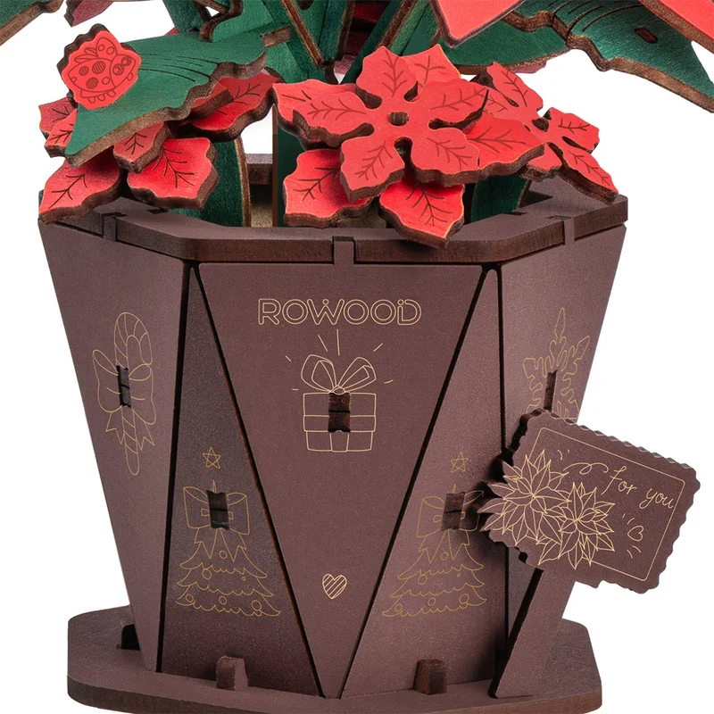 Robotime Weihnachtsstern (Poinsettia) TF001