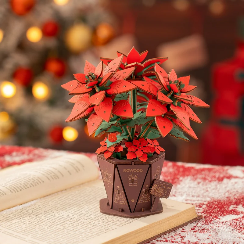 Robotime Weihnachtsstern (Poinsettia) TF001