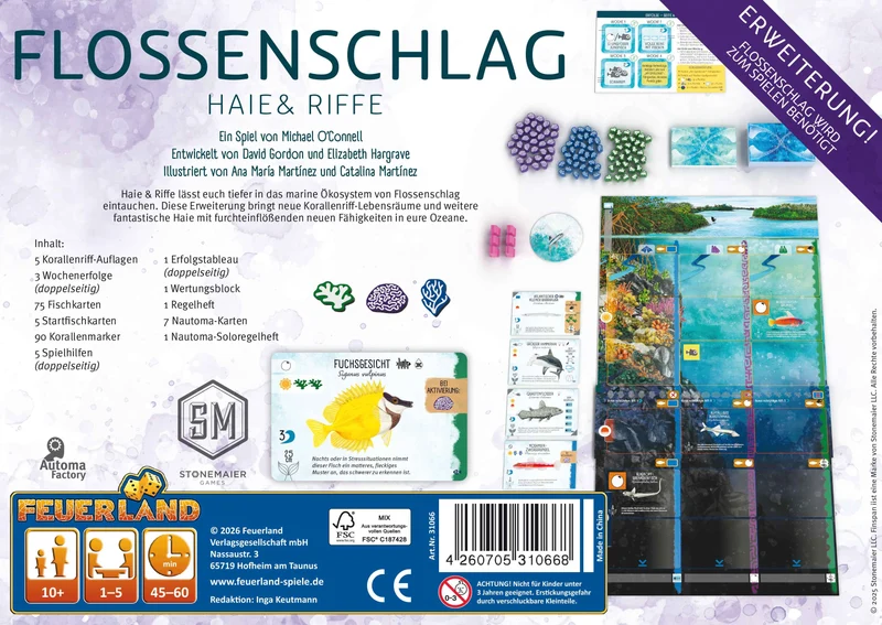 Haie & Riffe - Flossenschlag, deutsch (Erw.)