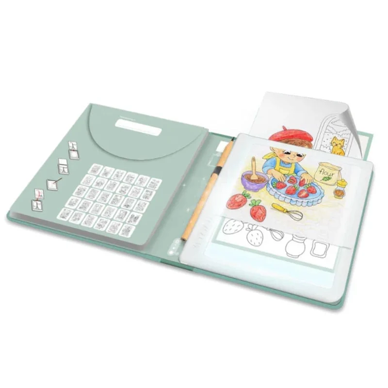 Beleuchtetes Tablet zum Nachzeichnen mit Bleistift – 30 Vorlagen – Food