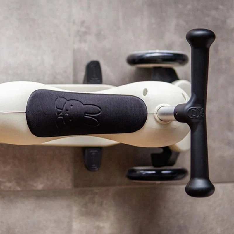 Laufrad und Roller mit Schiebegriff Highwaykick 1 Push and Go 2-in-1 für 1–5 Jahre – Miffy Ash