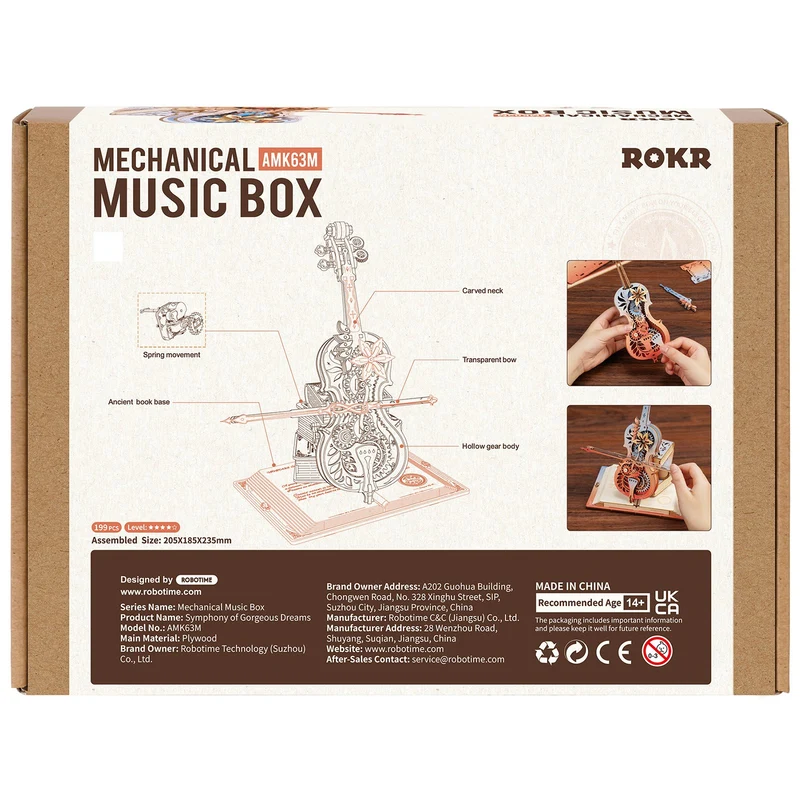 Robotime Magic Cello - Symphony of Gorgeous Dreams AMK63M