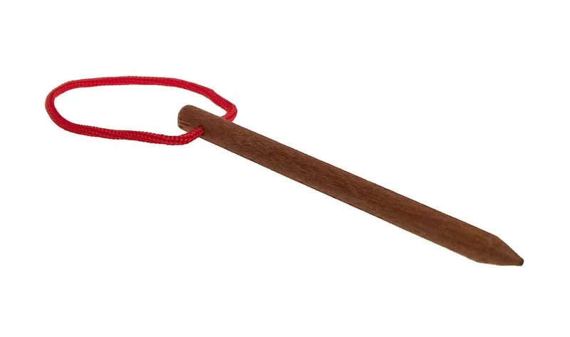 Pin Stab - Knopflochbremse, ein Seilpuzzle