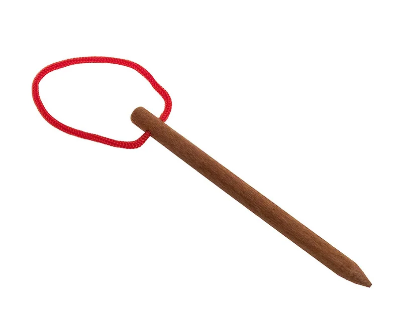 Pin Stab - Knopflochbremse, ein Seilpuzzle