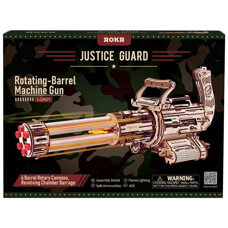 Robotime Rotating-Barrel Machine Gun LQA01