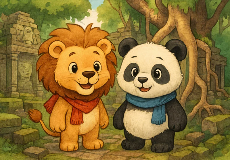 111438 Kinder - Buschi und Pippin Puzzle