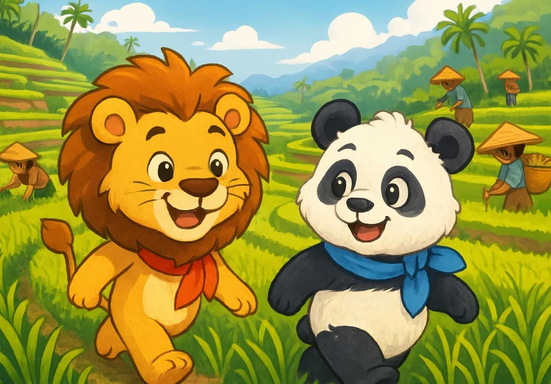 111428 Kinder - Buschi und Pippin Puzzle