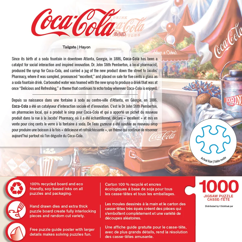 DMG Coca-Cola - Tailgate (1000pcs) (DAMAGED BOX)