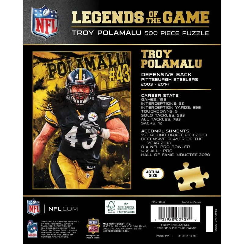 Legends of the Game - Troy Polamalu (500pcs)