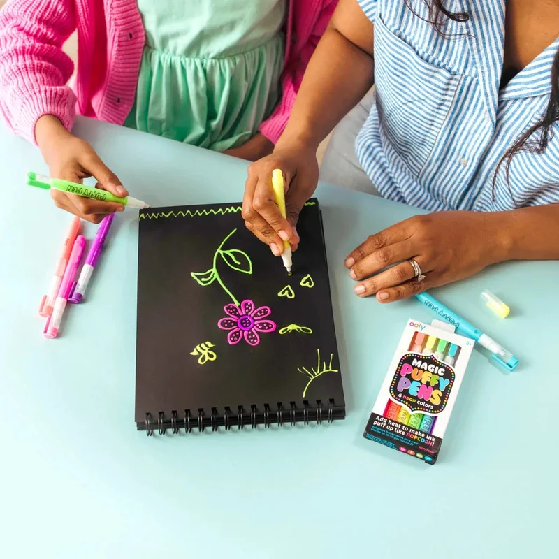 Magic Puffy 3D Marker Set – Neonfarben