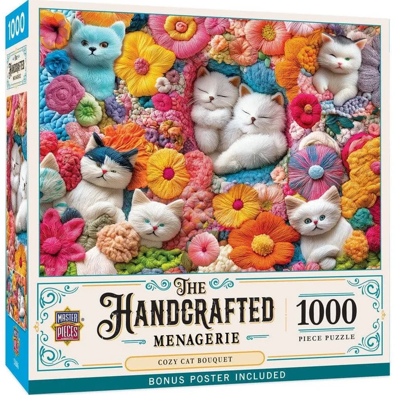 The Handcrafted Menagerie - Cozy Cat Bouquet (1000pcs)