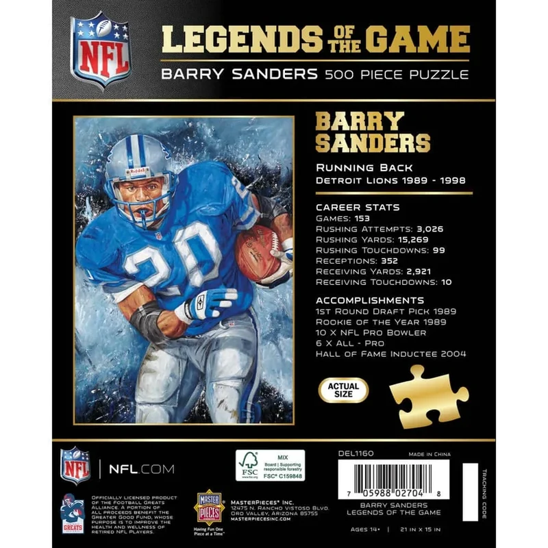 Legends of the Game - Barry Sanders (500pcs)