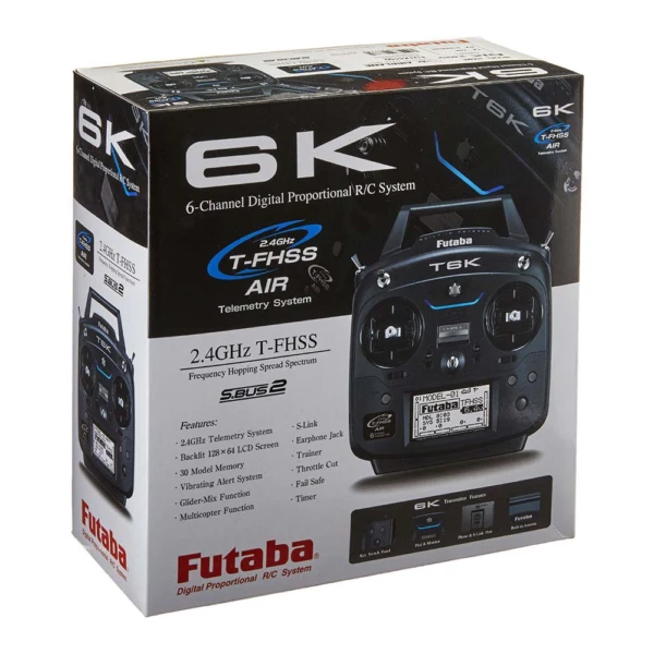 Futaba - T6K - R3006SB - 2.4G Mode 1 ohne Akku - Lader