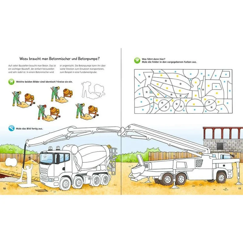 Ravensburger Wieso? Weshalb? Warum? aktiv-Heft: Fahrzeuge auf der Baustelle