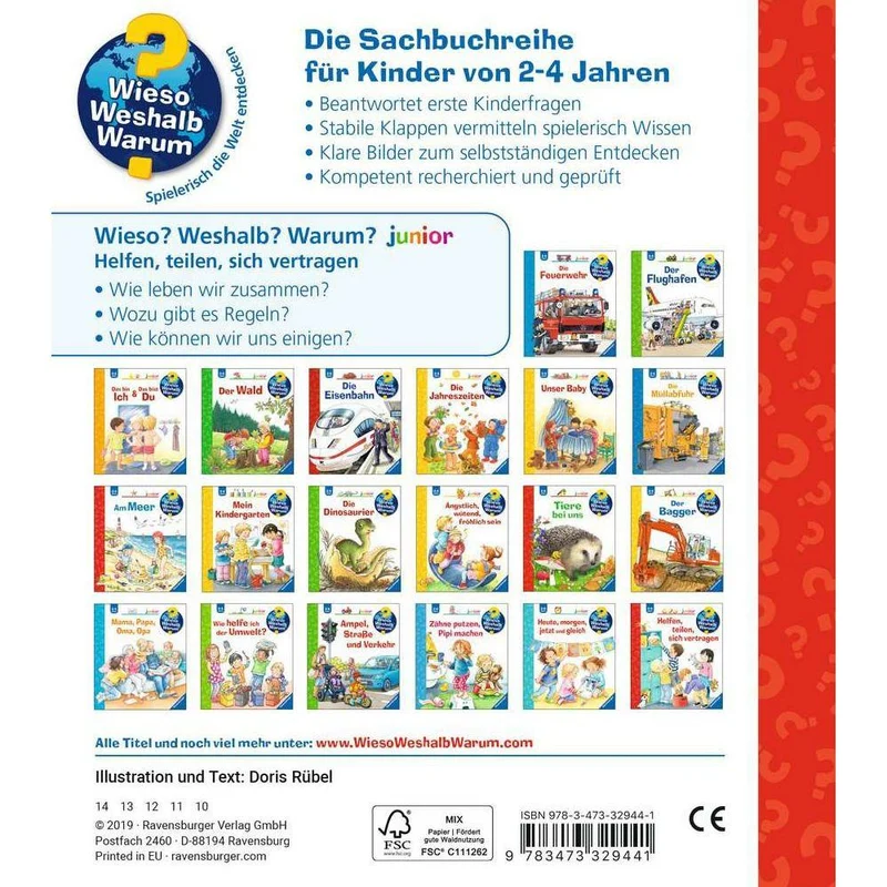 Ravensburger Wieso? Weshalb? Warum? junior, Band 66: Helfen, teilen, sich vertragen