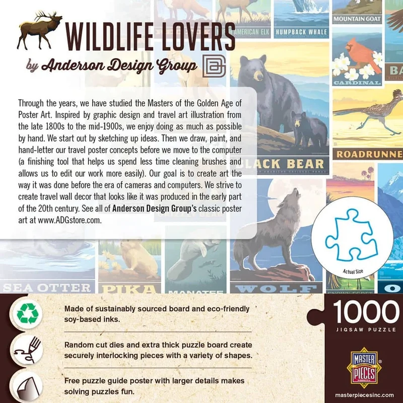 Vintage Posters - Wildlife Lovers (1000pcs)