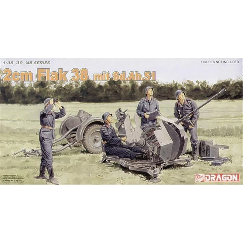 Dragon 6288 - 2cm Flak 38 mit Sd.Ah.51, 1:35