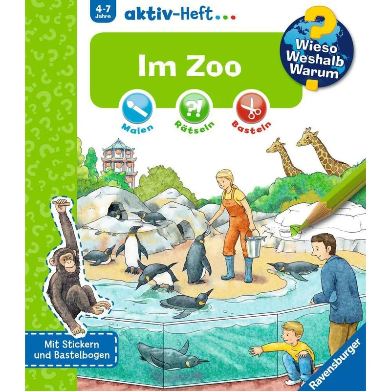Ravensburger Wieso? Weshalb? Warum? aktiv-Heft: Im Zoo